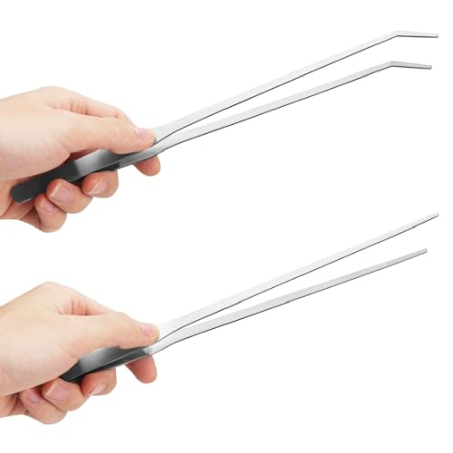 Feeding Tong Stainless - 2PCS Long Aquarium Tweezers - 10.6