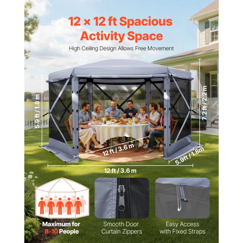 12x12ft 6 Sided Up Screen Gaze - Screen Top Mesh 리뷰 및 가격