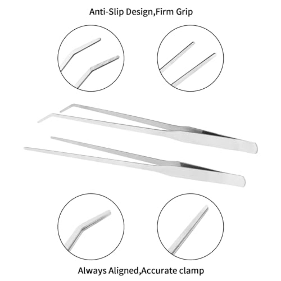 2PCS Long Aquarium Tweezers -  - Feeding Tong Stainless 리뷰 및 가격