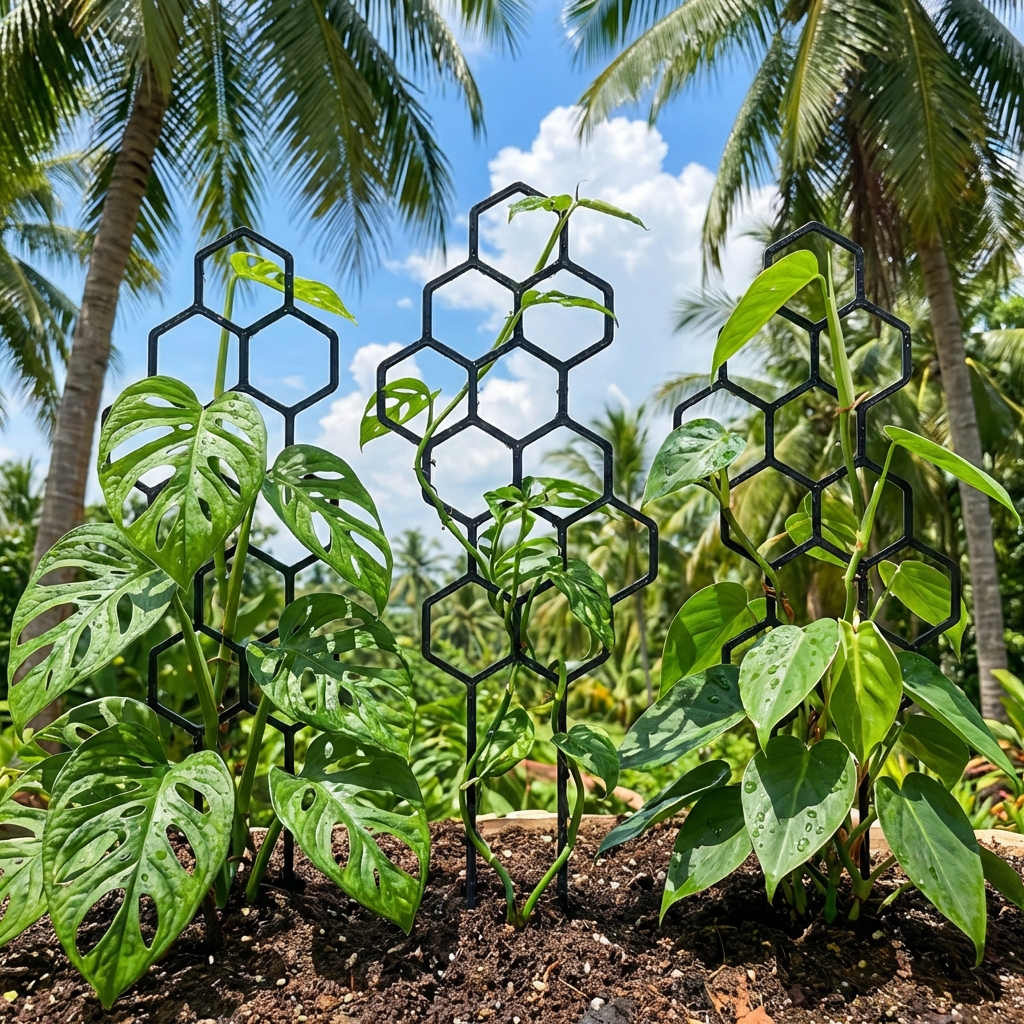 2pcsHoneycomb Design Plant Tre - Vine Climbing Plastic 리뷰 및 가격