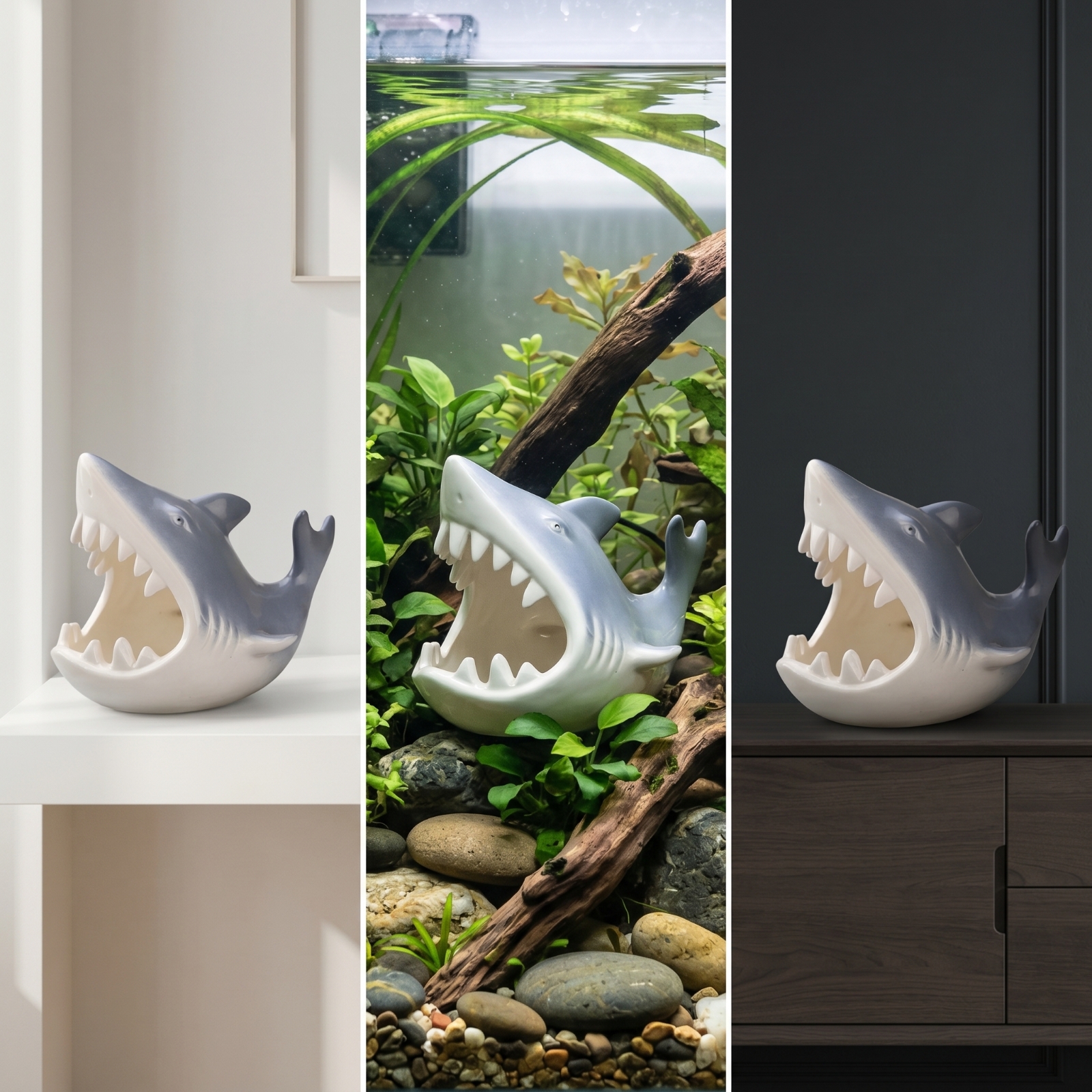 Aquarium Shelter with Open Mou - Hide Cave Ceramic 리뷰 및 가격