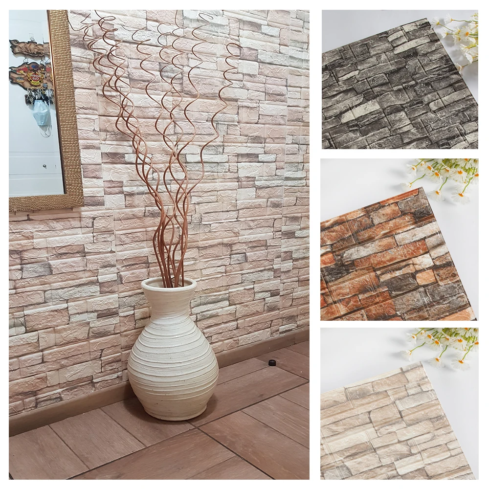 10PCS Self Adhesive 3D Brick W - Pvc Panel Background 리뷰 및 가격